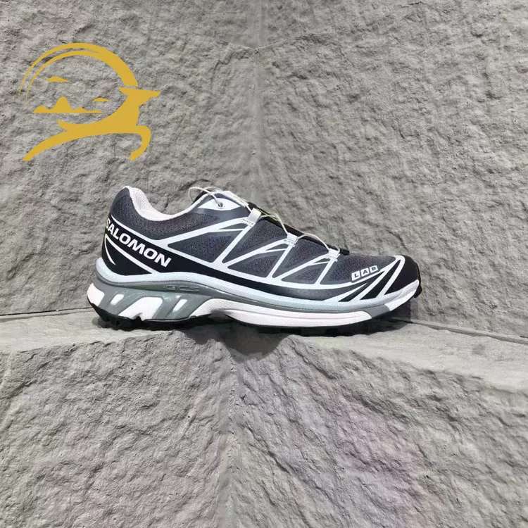 SALOMON萨洛蒙 XT-6 舒适百搭耐磨 低帮跑步鞋 男女同款 浮雕蓝灰