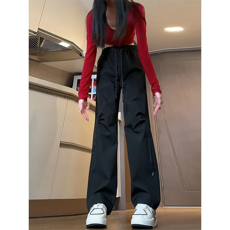 伯希和户外【清仓处理】三防户外黑色冲锋裤女防水防风加绒又a又飒
