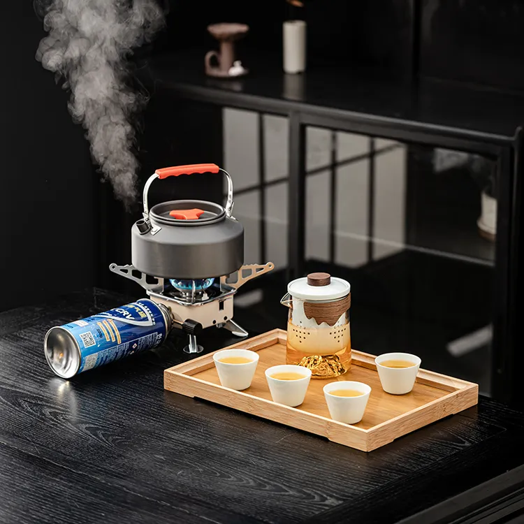 户外露营围炉煮茶便携式旅行茶具套装烧水壶一整套野外车载烧水壶