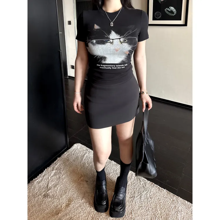 黑泽玄七“万能常驻裙”夏季百搭包臀通勤梨形基础款修身气质半裙女