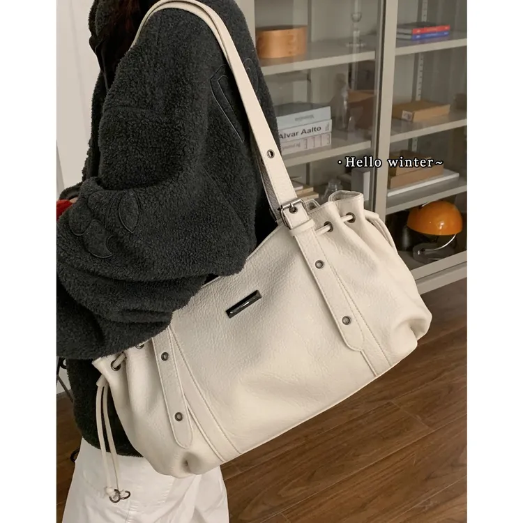 高级感大容量包包女款爆款2025新款秋冬时尚单肩包百搭中古托特包