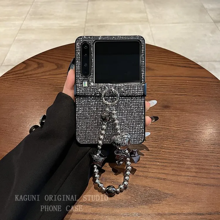 适用华为PuraX典藏版手机壳Pocket2高级感时尚皮质闪片手提保护套