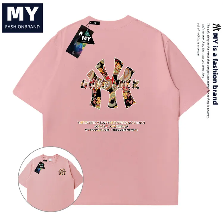 MY夏季重磅纯棉短袖T恤男女日系风卡通印花男女同款潮牌上衣休闲