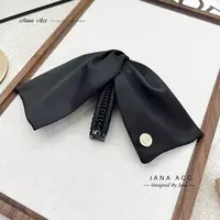 蝴蝶结扭扭香蕉夹金标竖夹后脑勺马尾夹缠绕包裹高马尾发夹抓夹女