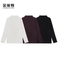 金雀绫【堆堆领】 设计师款提花针织加宽加大衬衫SZA3SY651