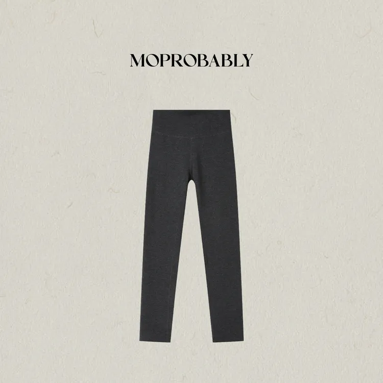 Moprobably李予诺「咖啡碳」时尚百搭咖啡碳纳米聚热打底裤L5451025