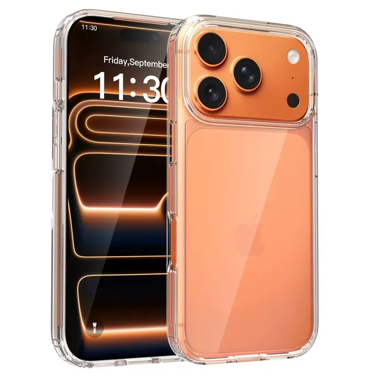 适用于苹果17promax防刮花1.5mm磁吸透明手机壳二合一保护套