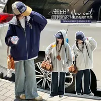 女童外套春秋款2025新款女大童洋气时髦宽松上衣女孩春装连帽卫衣