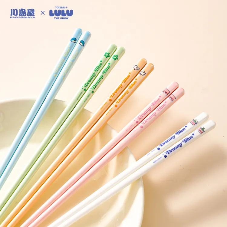 川岛屋&lulu猪联名 陶瓷筷子高颜值家用高档抗菌防霉家庭专人专用