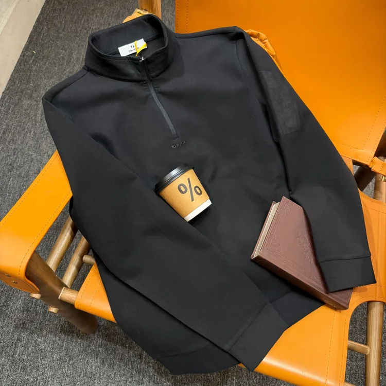 汤姆 弗罗特TF-XH265秋冬新款男士立领半拉链打底衫休闲长袖