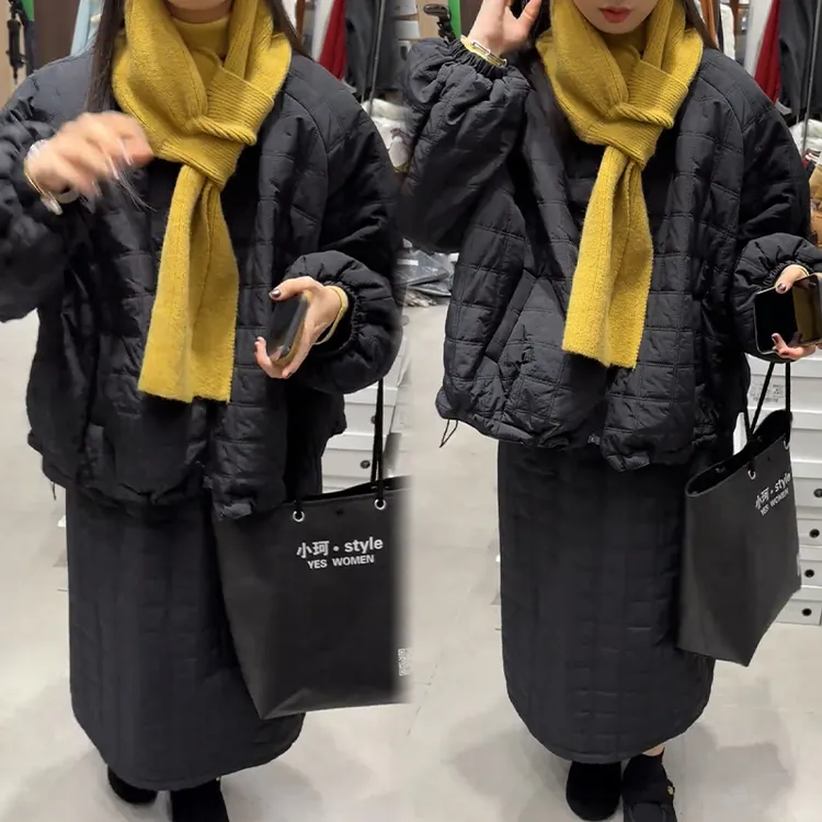 2025秋冬新款时尚显瘦气质网红高档套装女高级百搭宽松大码两件套