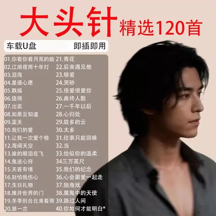 2025车载音乐U盘热门抖音网红Ai无损大头针专辑经典流行歌曲全新