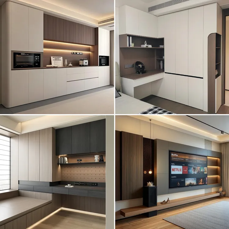 2025家装全屋定制图库橱柜衣柜鞋柜榻榻米效果图实景图合集