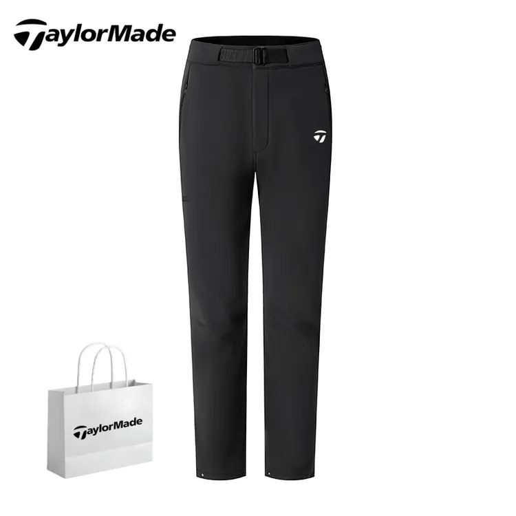 Taylormade泰勒梅秋冬男士高尔夫运动长裤加绒加厚直筒保暖休闲裤