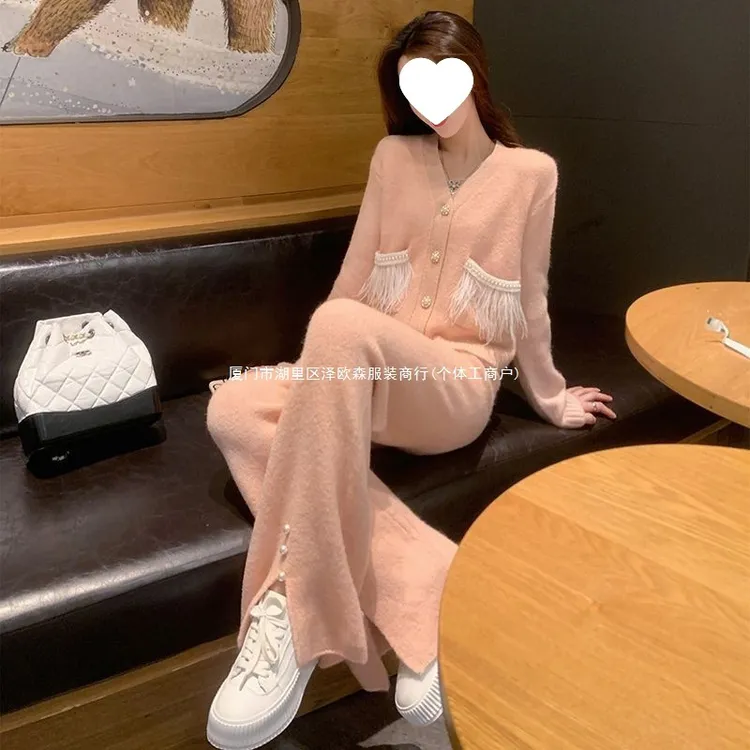 新款时尚洋气百搭小香风套装女秋季2025新款小个子气质休闲显瘦高