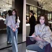 【婷婷】《良辰美景》梦幻金新中式提花锦缎外套 TT2SQTH2259