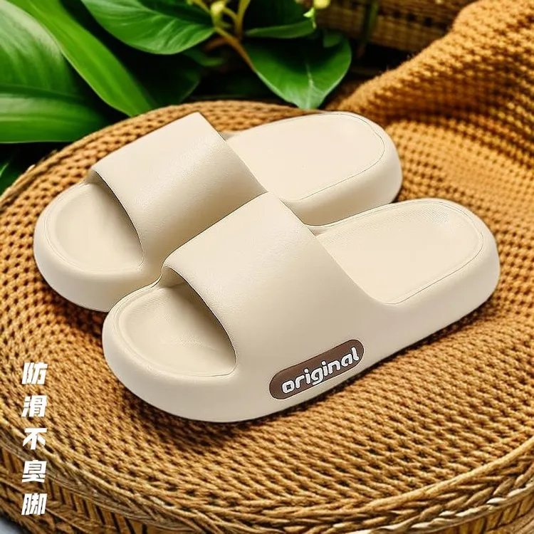 休闲拖不臭脚按摩高档次凉鞋拖鞋软厚底家用新外出两穿一字拖软底