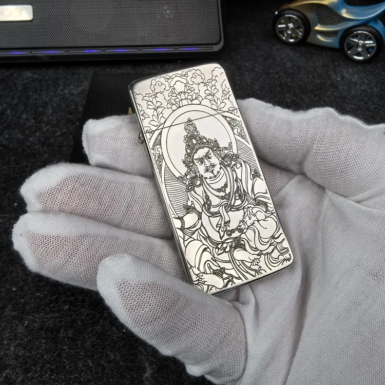 佐罗超薄ZC5二代纯铜煤油山鬼财神创意防风创意打火机送男友礼物