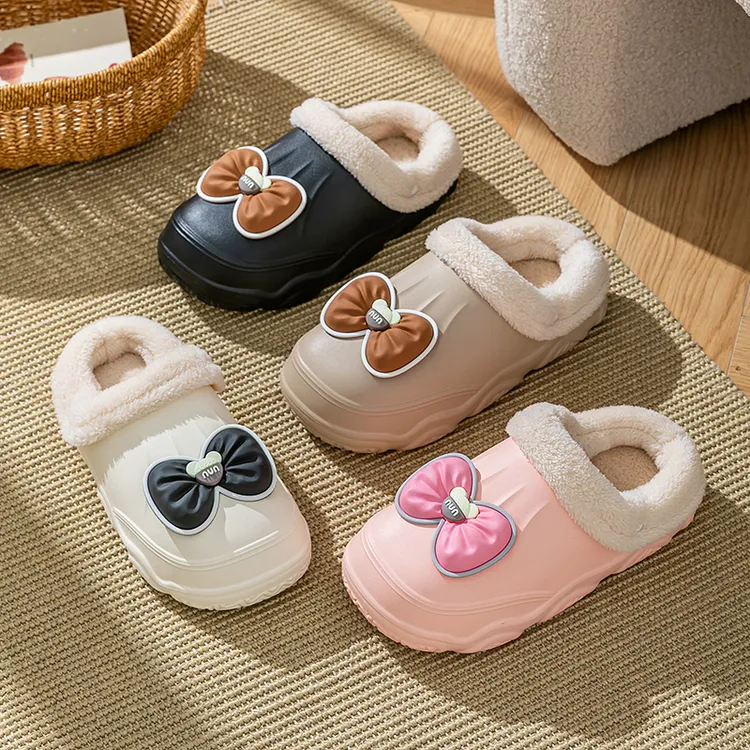 冬季儿童棉拖鞋男女童保暖加绒EVA防水可拆卸亲子中大童宝宝棉鞋