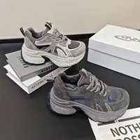 【龙姐专属】厚底老爹鞋2025时尚百搭加绒休闲鞋5820 跟高5.5CM