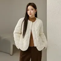 小香风菱格气质温柔风保暖羽绒服洋气小棉袄38207(C12后)