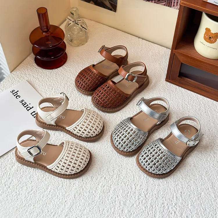 【小箩筐】女童镂空凉鞋2025夏季新款女宝宝鞋子编织鞋子韩版公主鞋