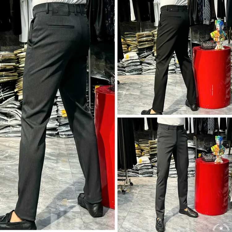 3059 轻奢级别绵羊毛高弹力简欧时尚小脚休闲裤商务裤高级舒适