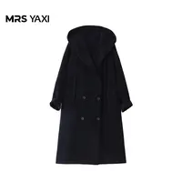 Mrsyaxi长款绵羊毛设计感外套YX5090406