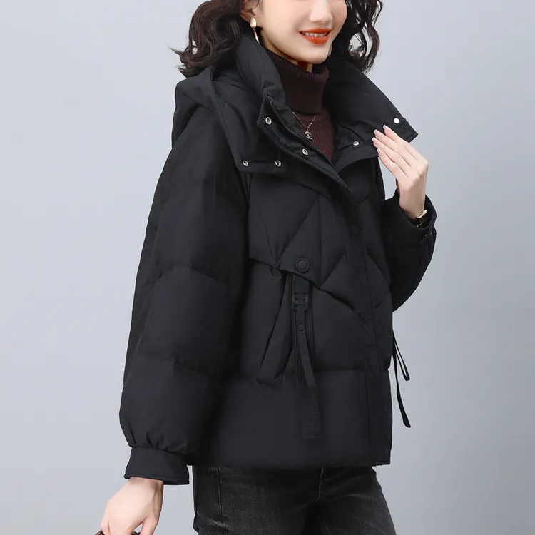 中年短款妈妈棉服女冬季2025新款时尚宽松棉袄加厚保暖棉衣外套