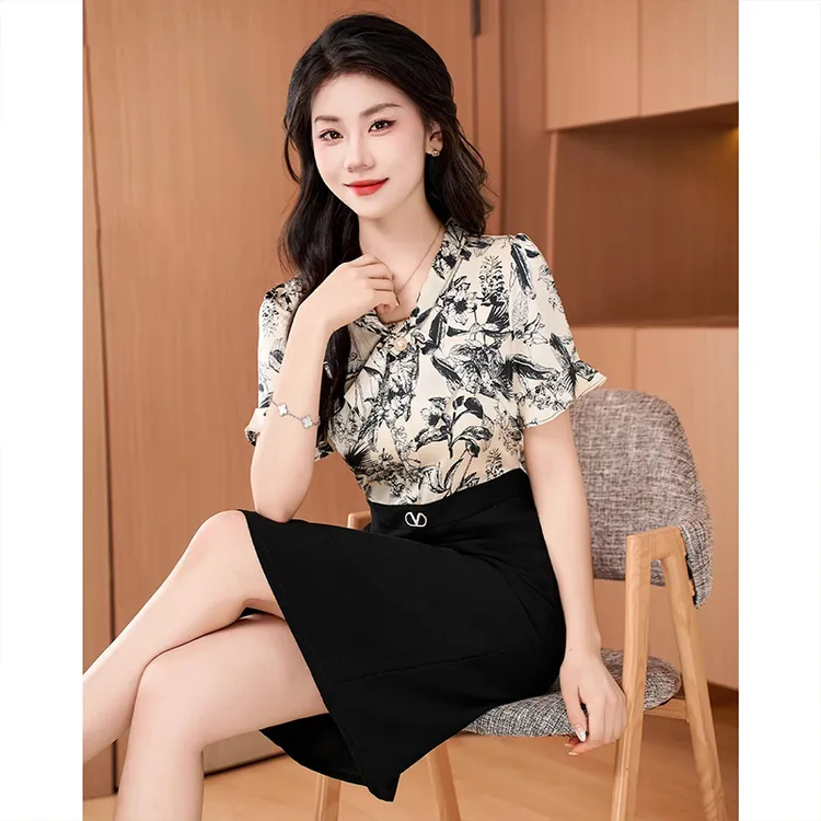 小个子连衣裙子女夏2025今年流行高级感品牌假两件高端精致十三行