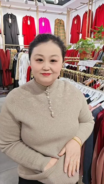 【爆米花】同款一体绒水貂毛衣上衣