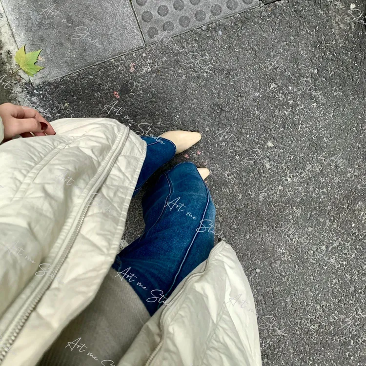 【ART ME】完美修饰腿型细长直超模裤必入水洗蓝牛仔裤w24521