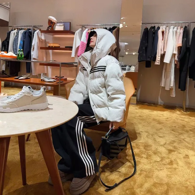 BETTER JOELAY-加绒【条纹装饰】时尚百搭宽松休闲裤经典WL1226