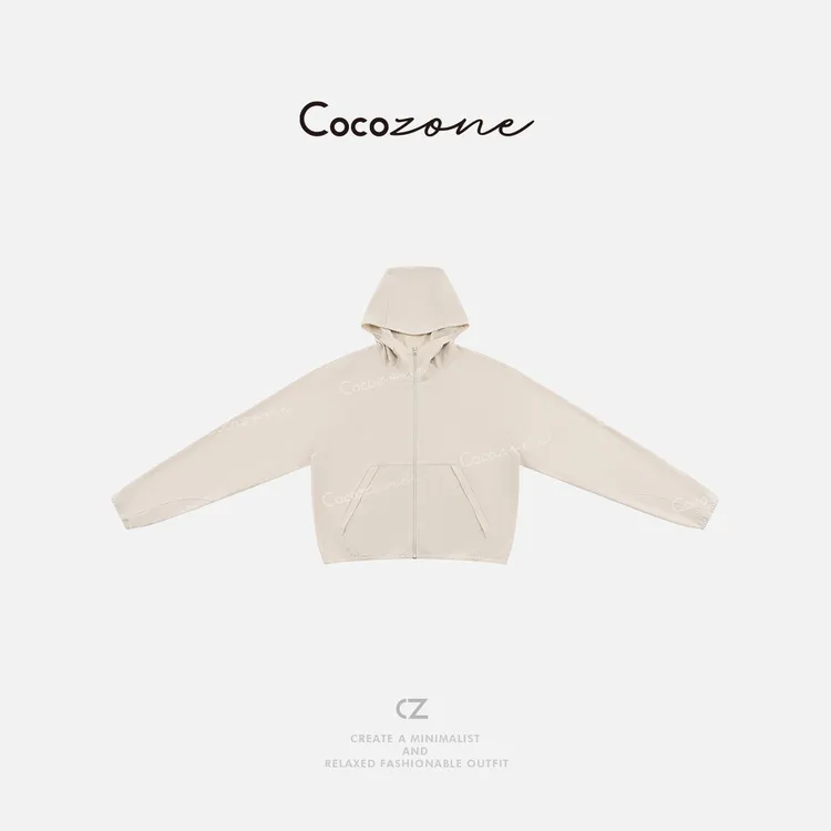COCO ZONE 刘一一  【肌理感】户外运动风轻便连帽外套 CD1A0887