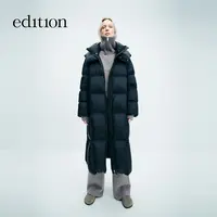 E+轻生活系列edition长款鹅绒泡芙羽绒服#EBD4EINK07