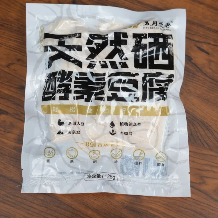 五月豆香 石羊醋水豆腐天然硒·酵素豆腐（125g*4)