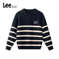线下同款Lee儿童秋冬季半开襟针织衫毛衣外套时尚潮LK5X2WUT0257