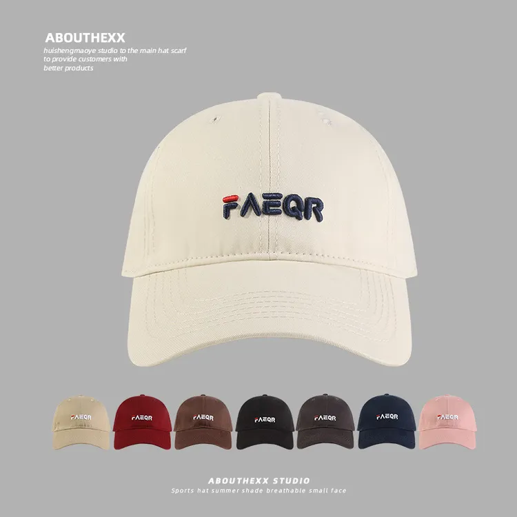 大头围帽子女情侣百搭显脸小鸭舌帽韩版户外休闲字母防晒遮阳帽