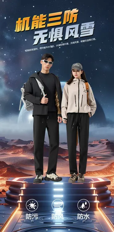 2025冬季加绒加厚休闲运动裤石墨烯防水面料高品质冬季保暖休闲裤