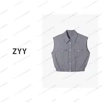 ZYY【利兹晚宴】2025S/S新品学院风截短式无袖马甲女X25XMJ00311