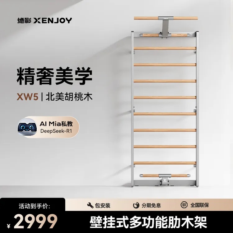 XENJOY/绝影XW5肋木架家用健身器材壁挂式多功能训练康复拉伸架