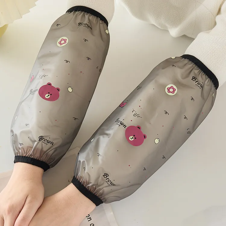 TPU防水袖套女士上班耐脏男款工作耐磨套袖防脏厨房专用防油护袖