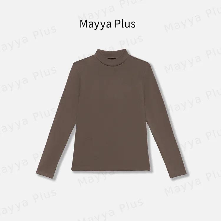 【暖芙】Mayya Plus麦芽定制气质显瘦流光风针织打底衫上衣32546210
