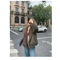 Haore Wei狐狸毛派客羽绒保暖外套女时尚冬季