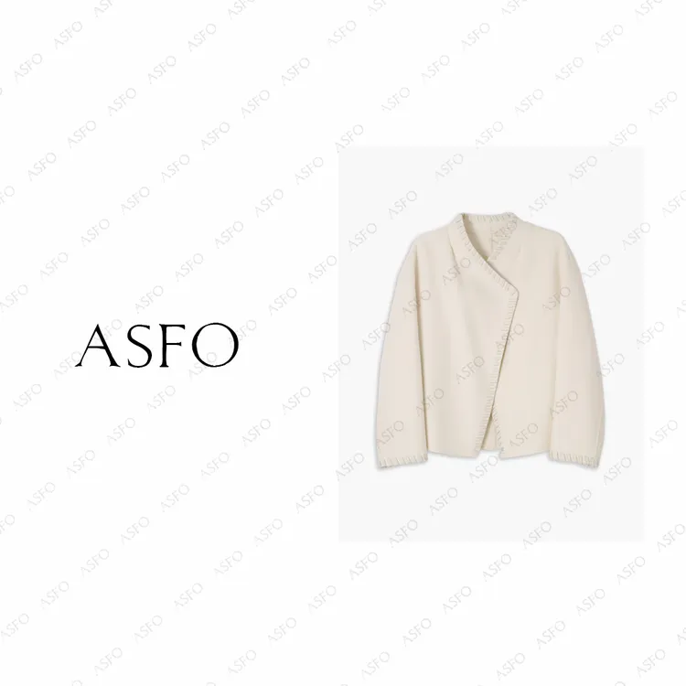 【AS小富婆】25新匠人手工坊简约宽松双面呢大衣AS25DDWT00464