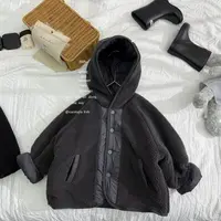 小马家2025冬季儿童连帽两面穿棉服D-6713保暖秋冬装二棉棉衣中性