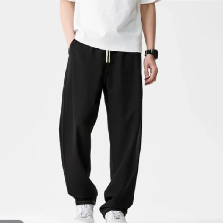 BOGEDIT夏季新款凉感软牛仔裤 男女定制款阳离子简约宽松百搭男裤