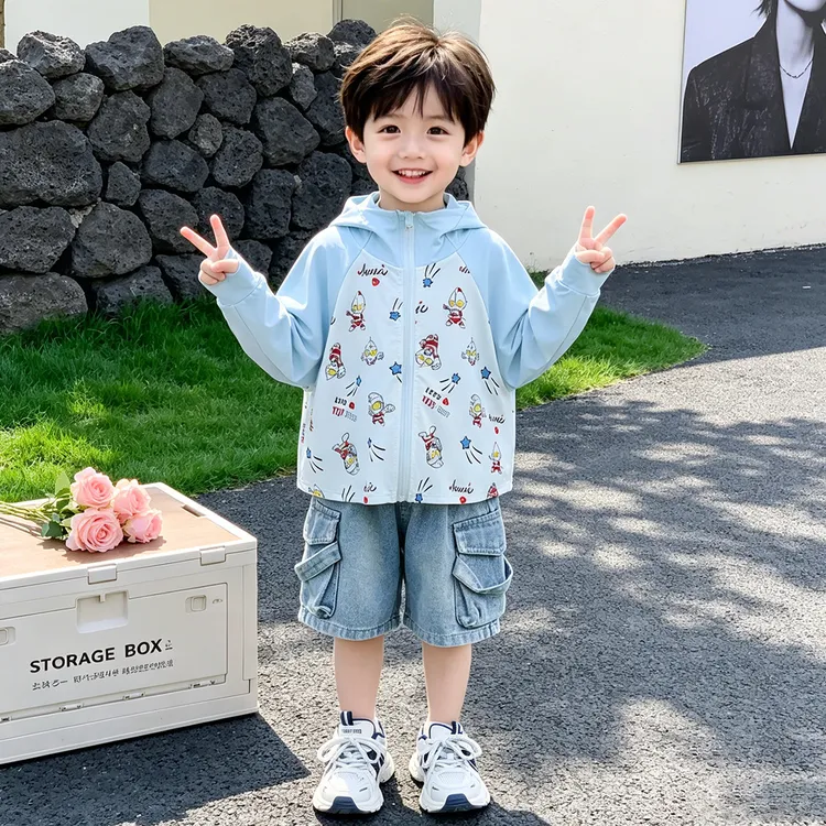 奥特曼儿童防晒衣2026新款小男童冰感速干外套宝宝夏装薄款皮肤衣