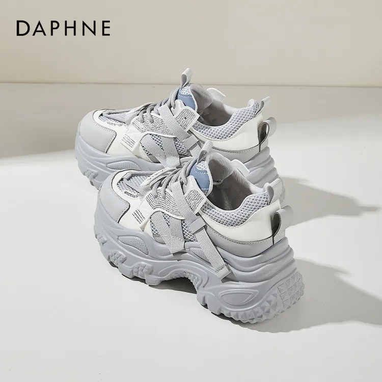 达芙妮2025新款休闲鞋夏季女款厚底增高老爹鞋运动鞋气质女士鞋子