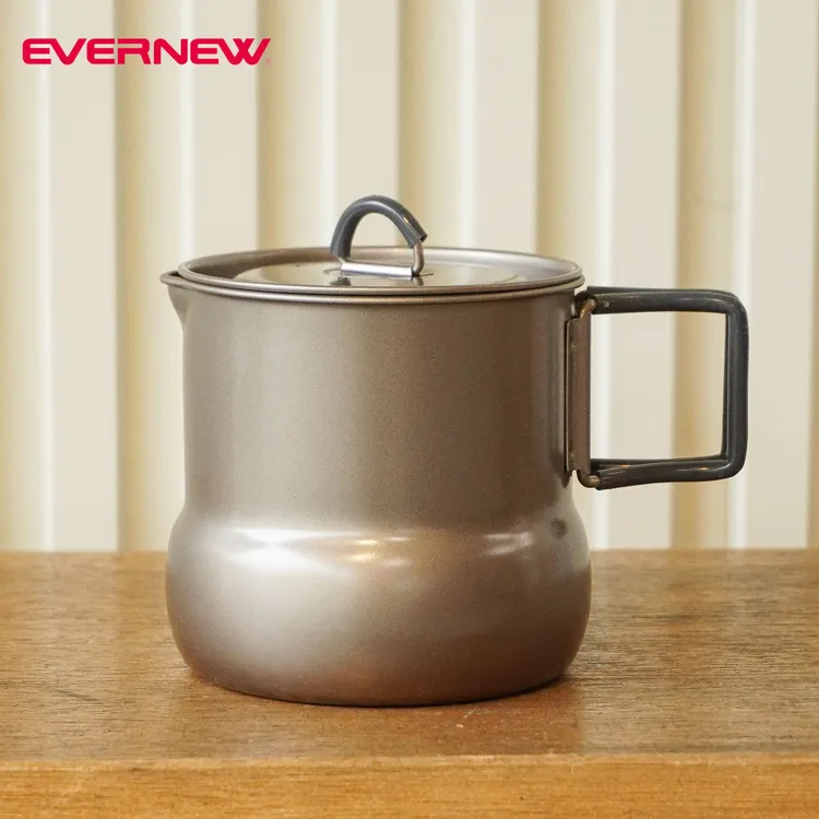 EVERNEW爱玩牛户外露营过滤杯钛金属大肚杯钛制茶壶水壶